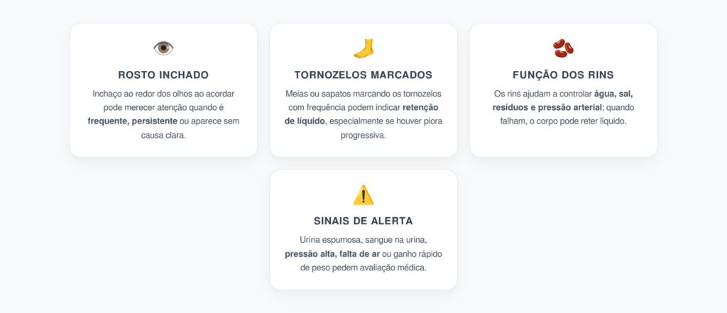 Rosto Inchado e Tornozelos Marcados: Quando o Inchaço Pode Vir dos Rins