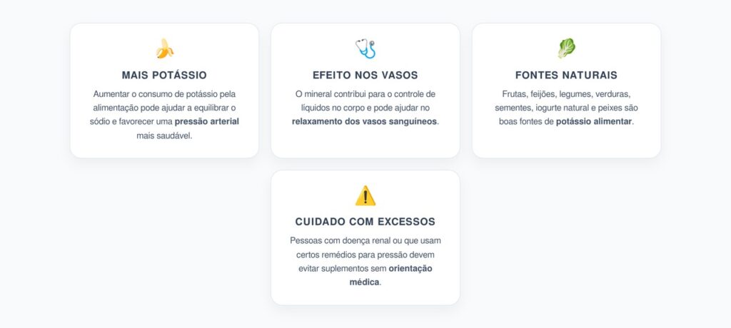 Potássio e Pressão Alta: O Mineral Esquecido Além do Corte de Sal