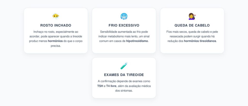 Rosto Inchado, Frio e Queda de Cabelo: Sinais de Tireoide Lenta