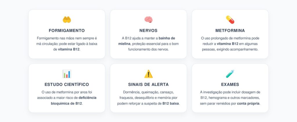 Formigamento nas Mãos e Vitamina B12: O Remédio Comum que Pode Afetar os Nervos