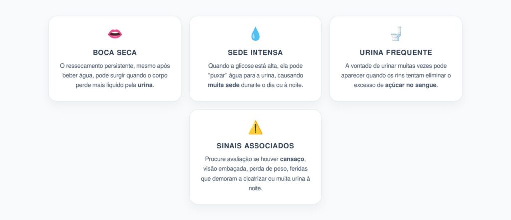 Boca Seca, Sede Intensa e Urina Frequente: Trio de Alerta para Diabetes