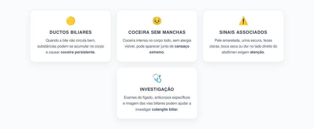 Coceira Persistente e Cansaço: O Alerta dos Ductos Biliares