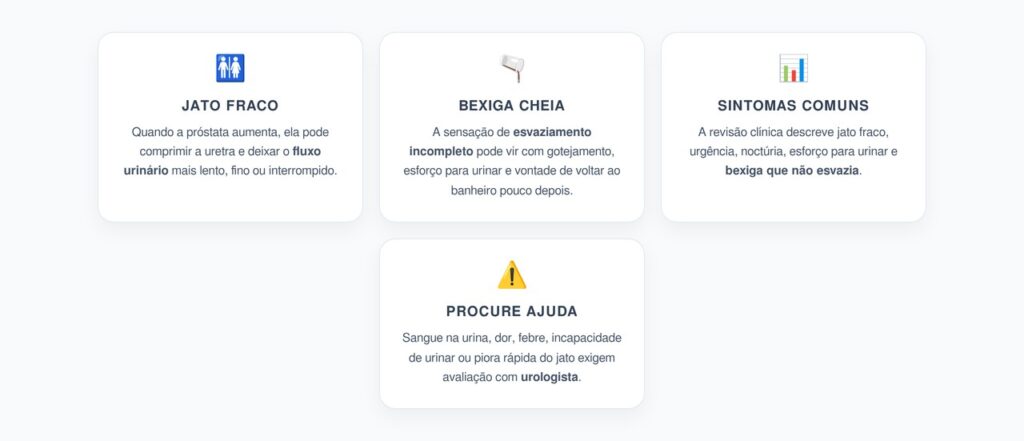 Jato Urinário Fraco e Bexiga Cheia: Sinais que Levam Homens ao Urologista