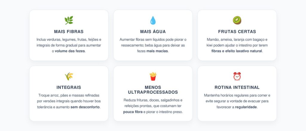 Prisão de Ventre: 6 Ajustes na Dieta que Ajudam o Intestino a Funcionar