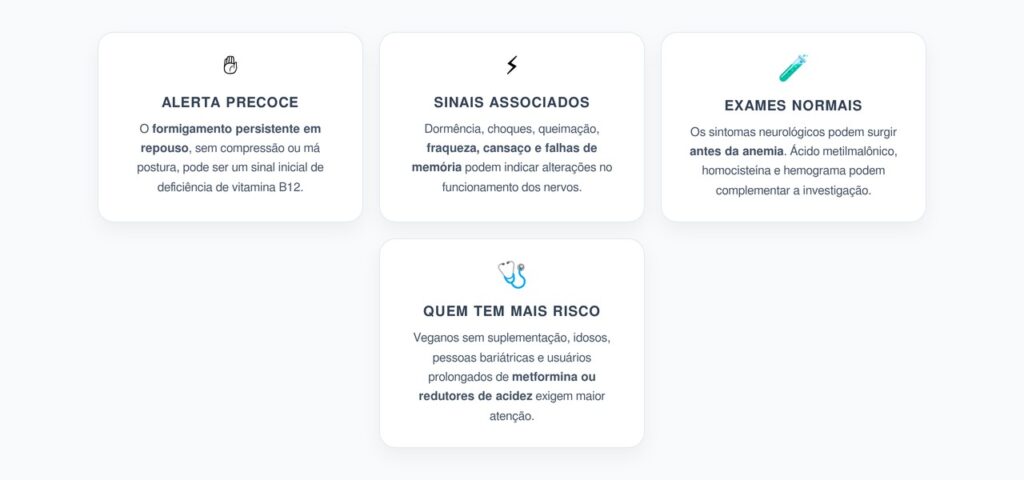 Formigamento nas Mãos: Sinais de Deficiência de Vitamina B12 Antes da Anemia