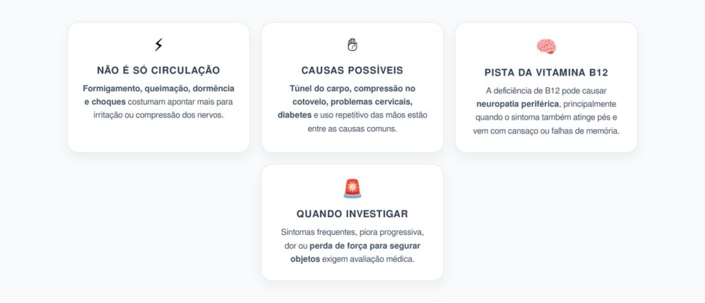 Formigamento e Queimação nas Mãos ao Acordar: Quando o Problema Pode Estar nos Nervos