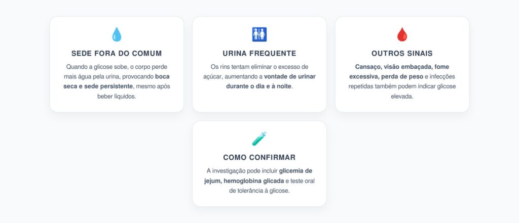 Sede Excessiva e Urina Frequente: Sinais de Glicose Alta Antes do Diagnóstico