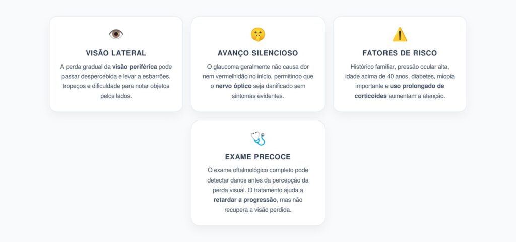 Glaucoma Silencioso: Sinais de Perda da Visão Lateral