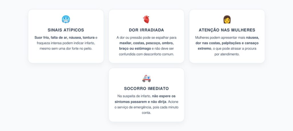 Infarto Atípico em Mulheres: Suor Frio, Dor no Maxilar e nas Costas São Sinais de Alerta