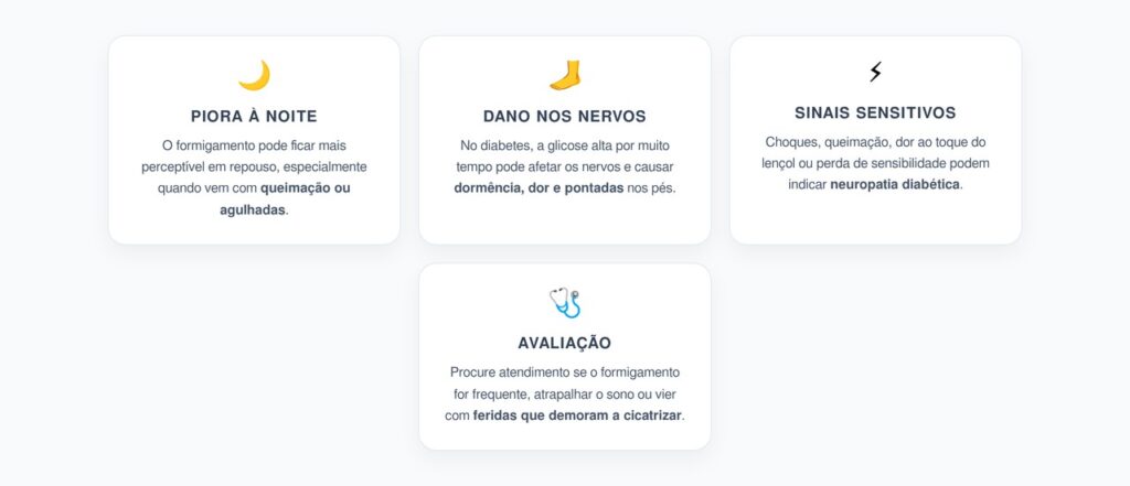 Formigamento nos Pés à Noite: Alerta de Neuropatia Diabética