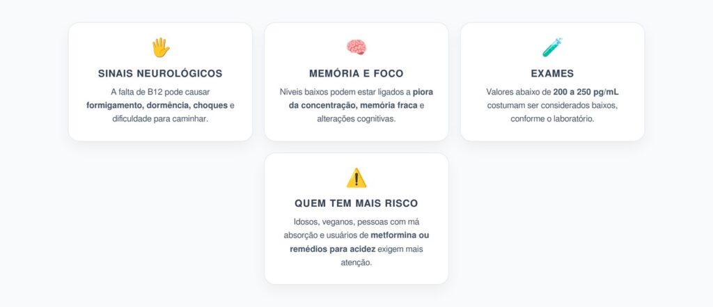 Falta de Vitamina B12: Formigamento, Dormência e Memória Fraca