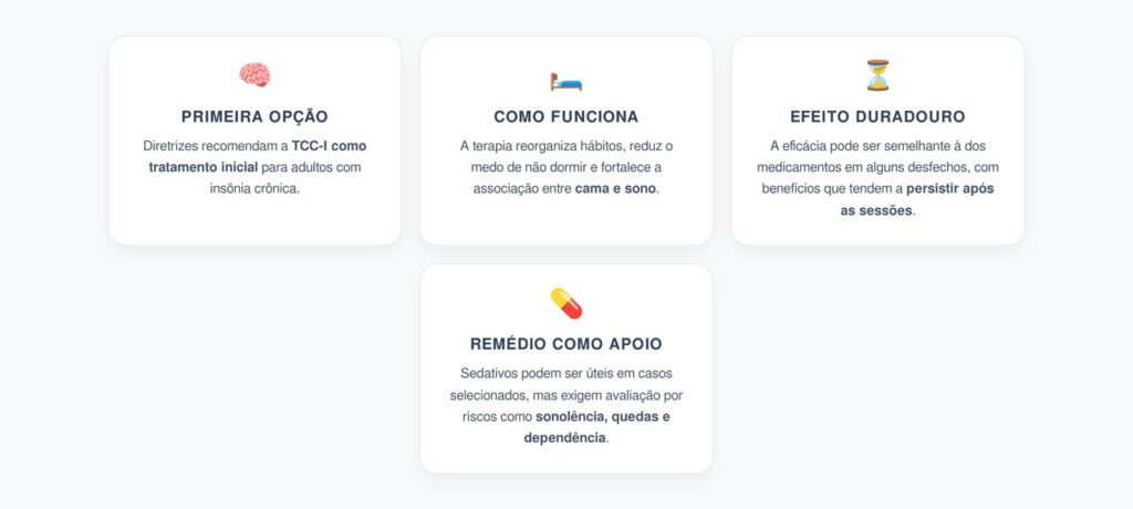 TCC-I para Insônia: A Terapia Recomendada Antes dos Remédios