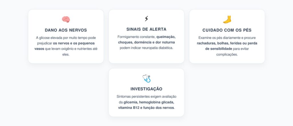 Formigamento Persistente: Sinal de Neuropatia Ligada ao Açúcar Alto