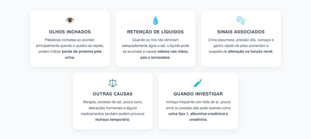 Olhos, Mãos e Pés Inchados: Quando Pode Ser um Sinal dos Rins