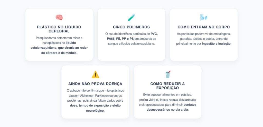 Microplásticos no Cérebro: Partículas Já Foram Detectadas no Líquido Cefalorraquidiano