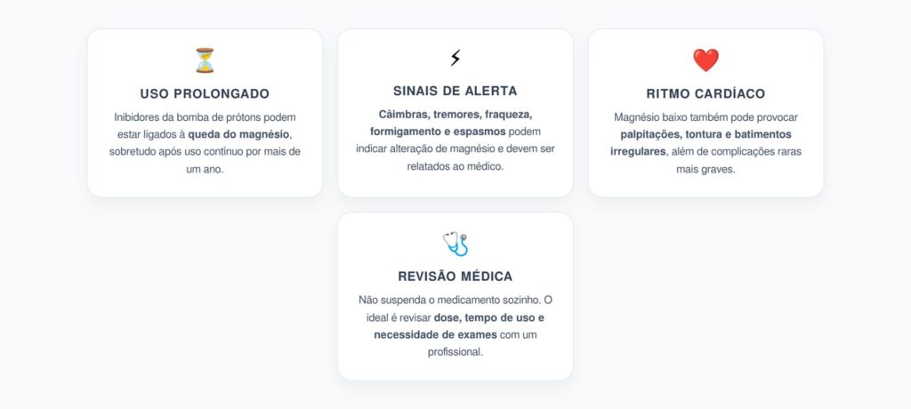 Omeprazol por Mais de 1 Ano: Sinais de Magnésio Baixo que Merecem Atenção
