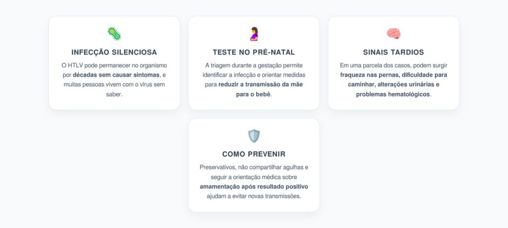 HTLV: Vírus Silencioso que Passou a Ser Testado no Pré-Natal do SUS
