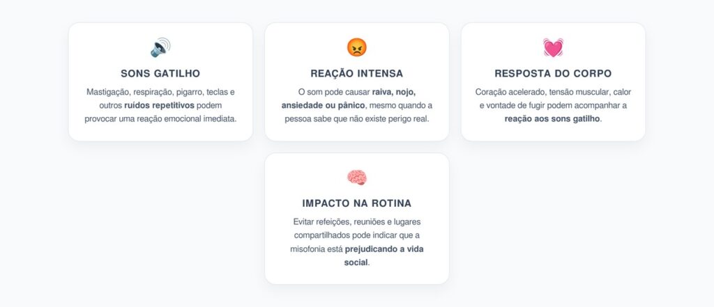 Misofonia: Sinais de que Sons Comuns Estão Desencadeando Raiva, Ansiedade ou Pânico