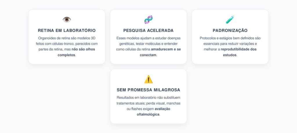 Retina em Laboratório: Organoides Aceleram Pesquisas Sobre Perda de Visão