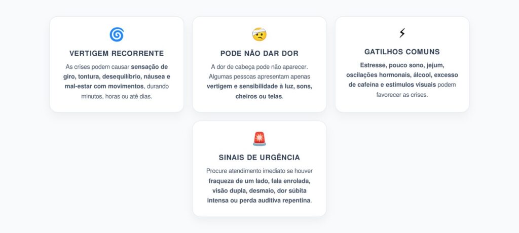 Enxaqueca Vestibular: Vertigem Recorrente Mesmo Sem Dor de Cabeça