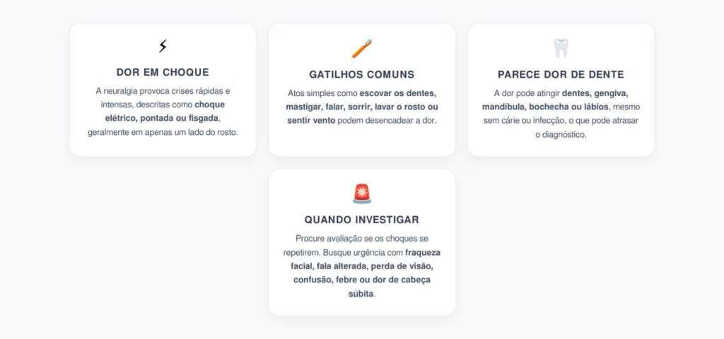 Neuralgia do Trigêmeo: Choques no Rosto ao Falar, Mastigar ou Escovar os Dentes