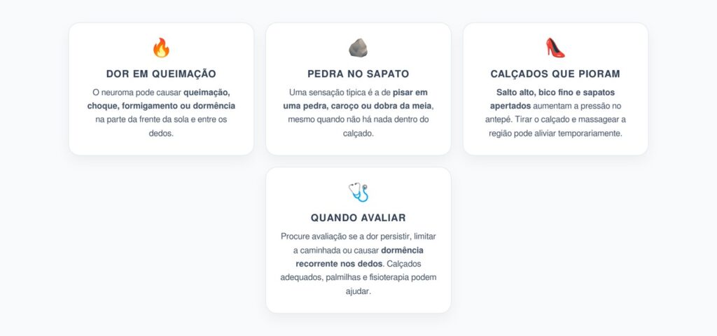 Neuroma de Morton: Queimação na Sola e Sensação de Pedra no Sapato