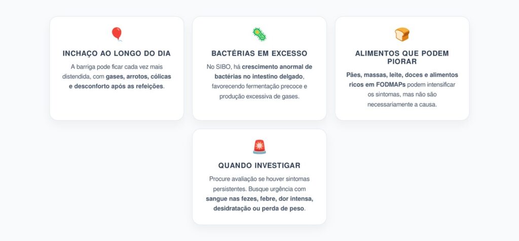 SIBO: Barriga Inchada, Gases e Cólicas Após Carboidratos