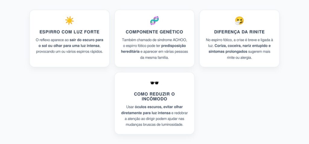 Espirro Fótico: Espirrar ao Sair no Sol Pode Ser um Reflexo Genético
