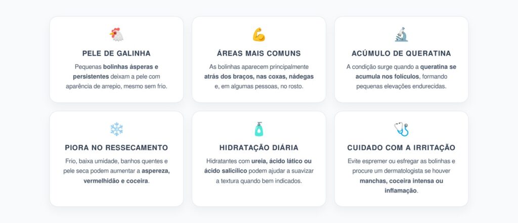 Queratose Pilar: Sinais e Cuidados para a Pele de Galinha