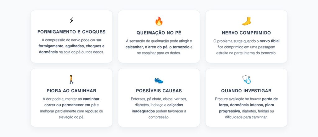 Síndrome do Túnel do Tarso: Formigamento e Queimação na Sola do Pé