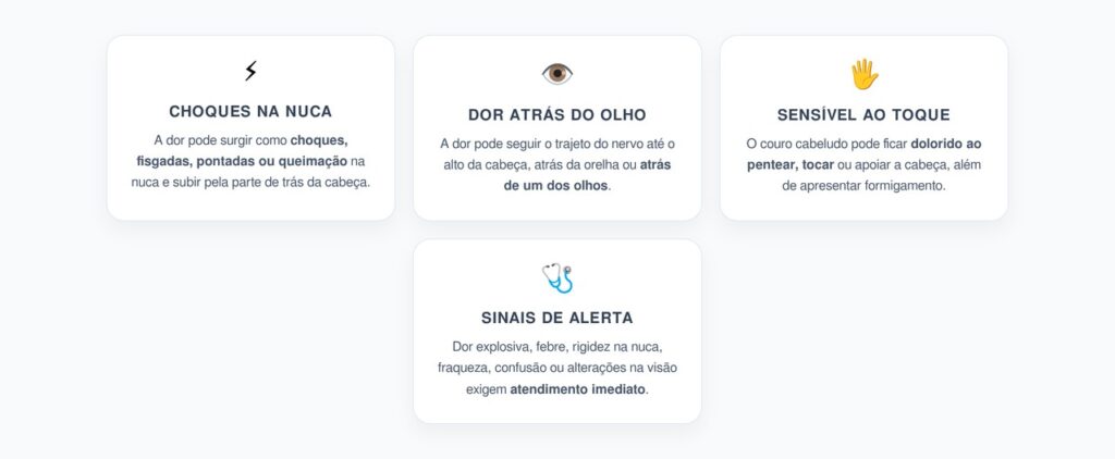 Neuralgia Occipital: Choques na Nuca e Sensibilidade no Couro Cabeludo