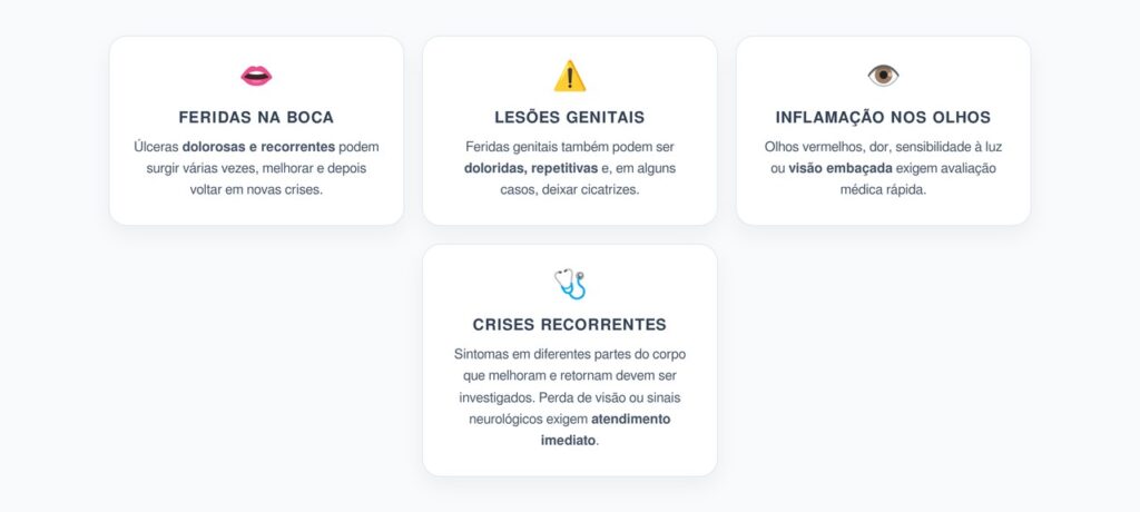 Doença de Behçet: Feridas Recorrentes na Boca e Genitais com Inflamação nos Olhos