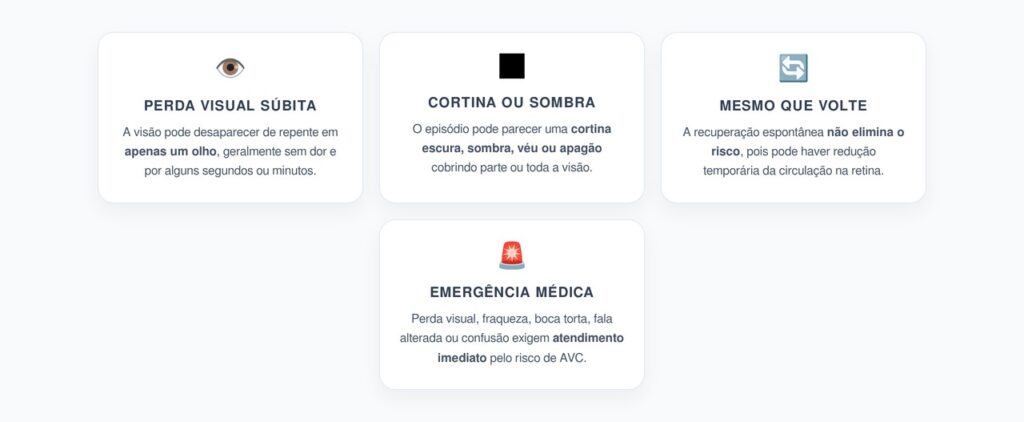 Amaurose Fugaz: Perda Súbita da Visão como uma Cortina em um Olho