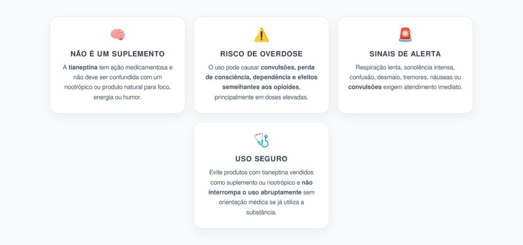 Tianeptina Vendida como Nootrópico: Os Riscos de Overdose e Dependência