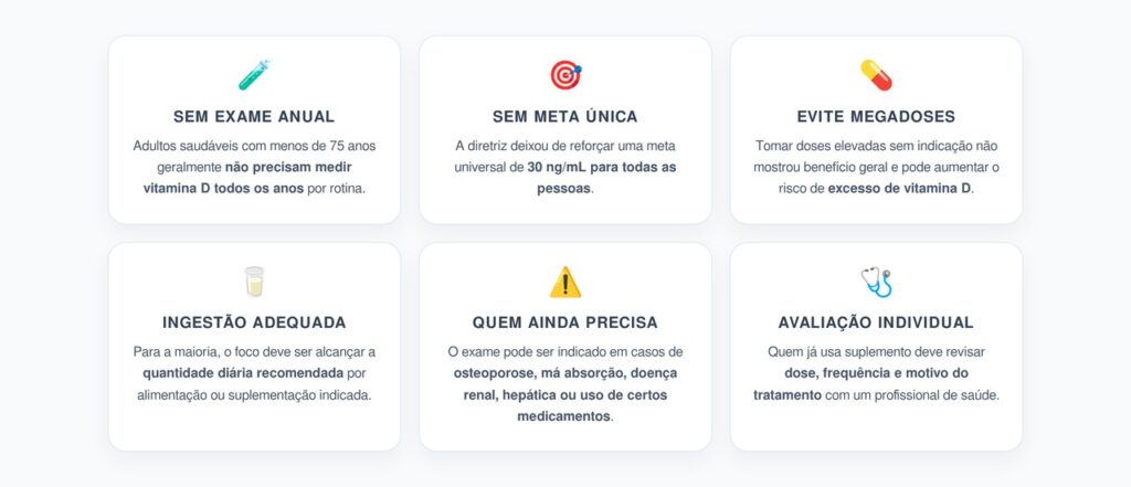 Vitamina D: 6 Mudanças da Nova Diretriz para Adultos Saudáveis