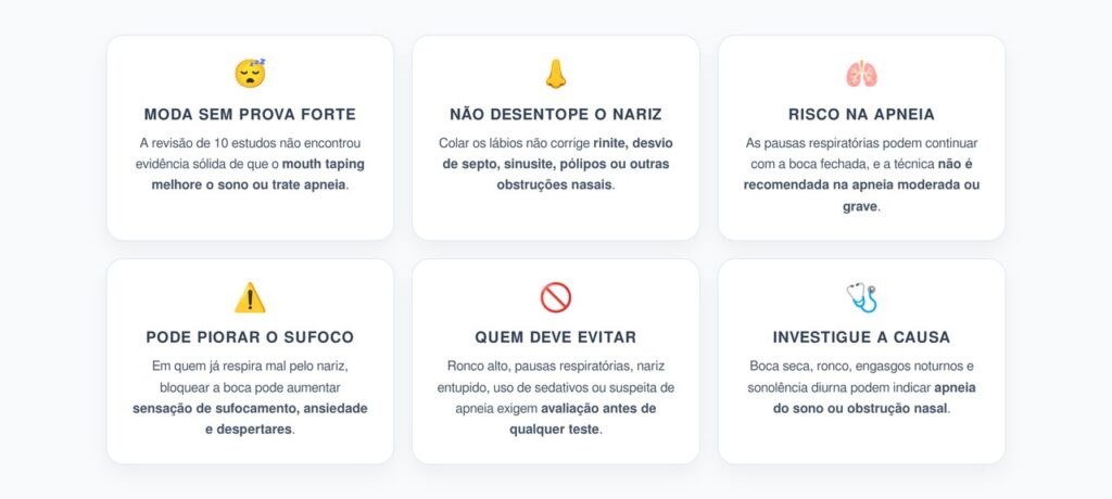 Mouth Taping: 6 Riscos de Colar a Boca para Dormir