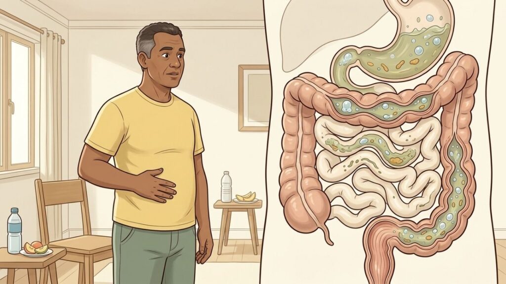 Gases, líquidos e contrações intestinais explicam muitos ruídos abdominais cotidianos.