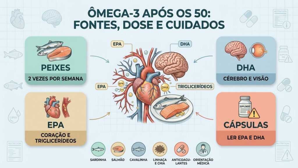 Fontes, dose e cuidados orientam o consumo seguro de ômega-3.