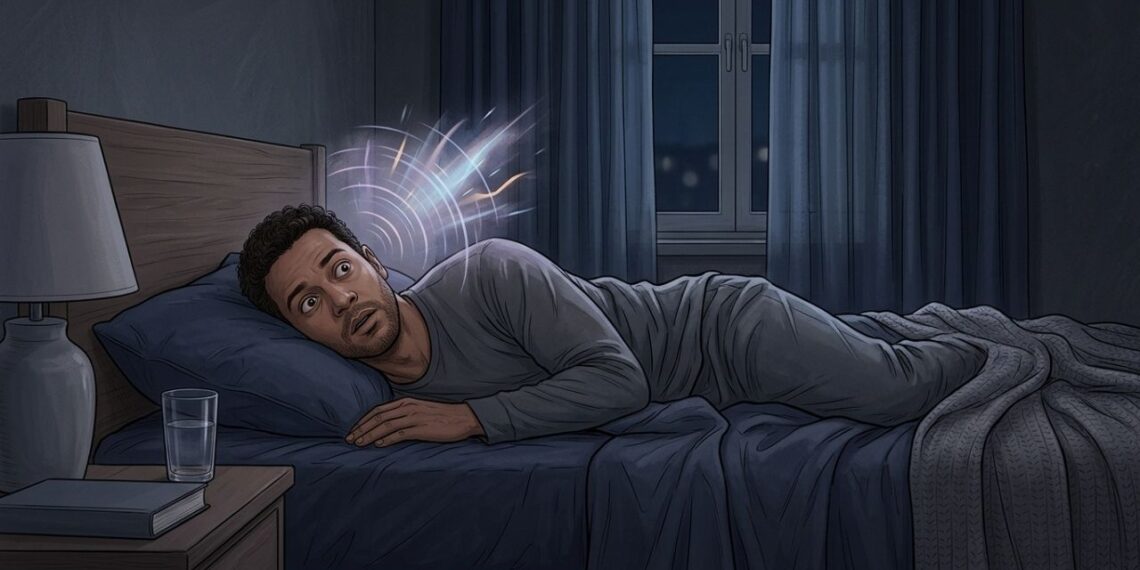 Ouvir um estrondo ao pegar no sono sem haver nenhum barulho no quarto tem uma explicação