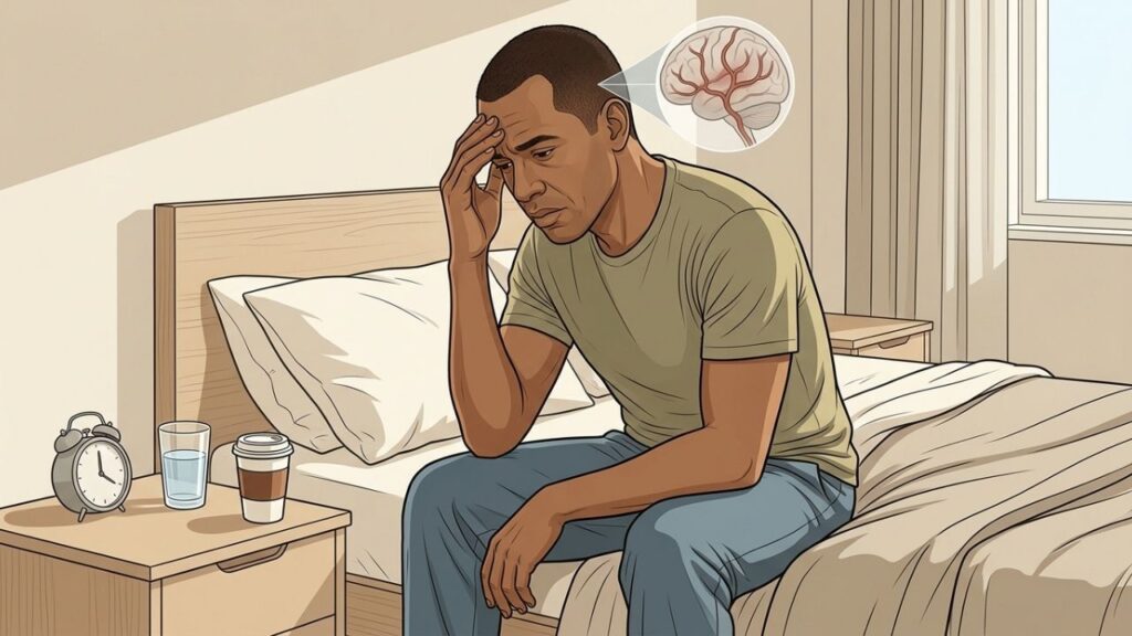 Dormir mais tarde e adiar a cafeína pode desencadear cefaleia no fim de semana.