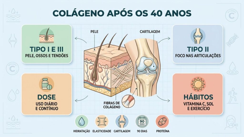 Tipos, doses e hábitos definem o melhor uso do colágeno.