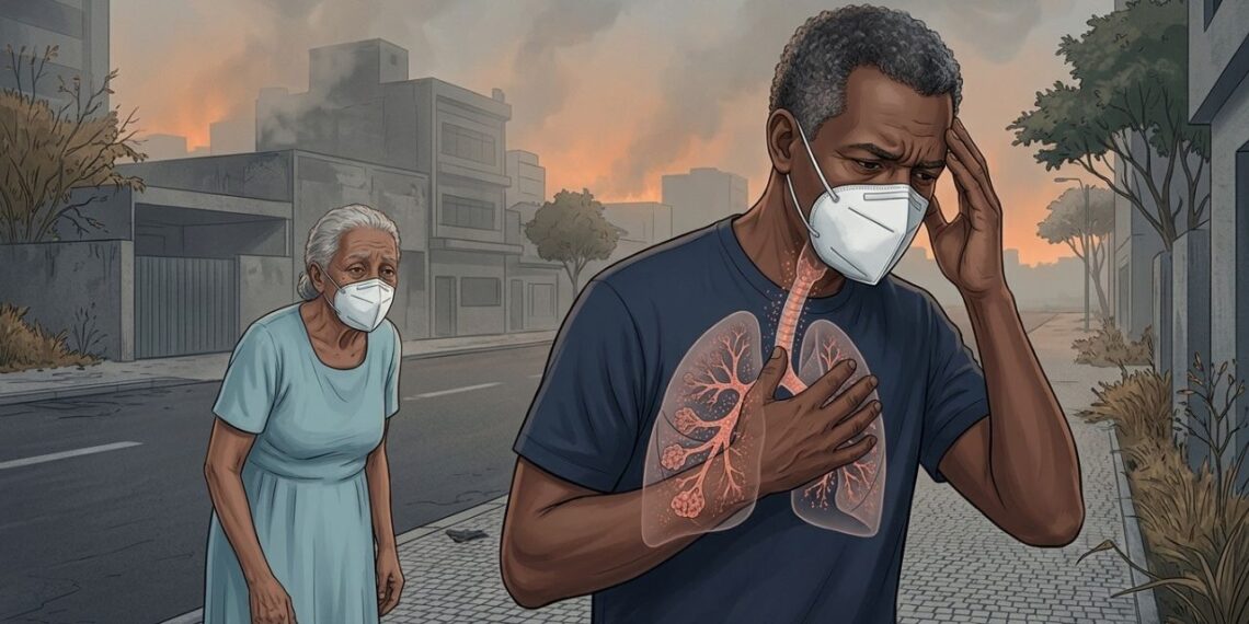 Ardor nos olhos, dor de cabeça e tosse em dias de fumaça mostram quando o ar já está afetando o corpo