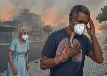 Ardor nos olhos, dor de cabeça e tosse em dias de fumaça mostram quando o ar já está afetando o corpo