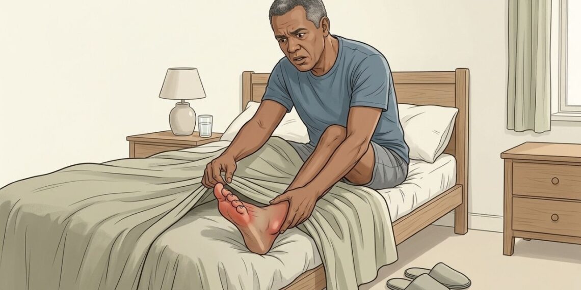 O dedão do pé amanhece vermelho, quente e muito dolorido? Uma crise de gota pode começar assim