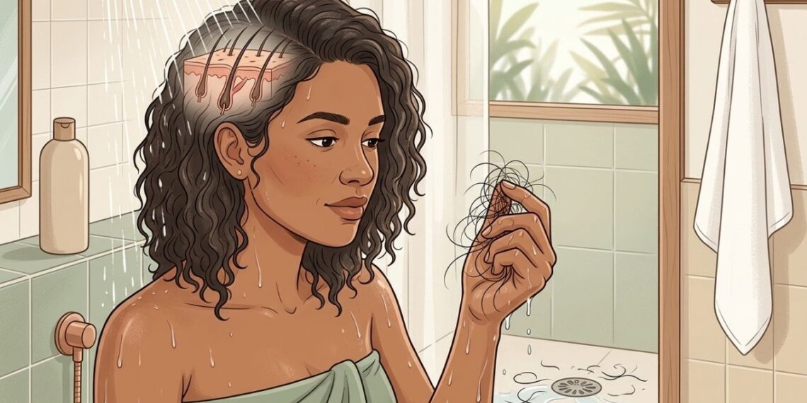 Queda de cabelo intensa no banho sem qualquer causa evidente pode ser um sinal frequentemente esquecido de clara deficiência de zinco