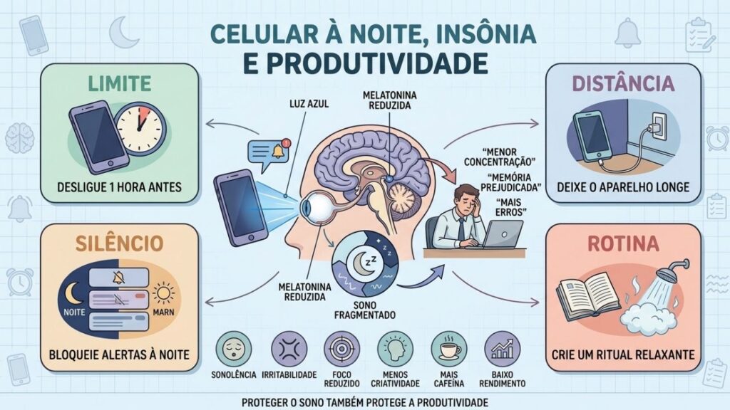 Limite, distância, silêncio e rotina protegem o sono e a produtividade.