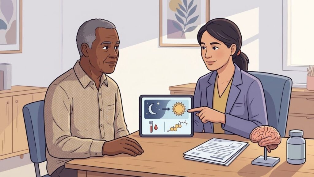 Avaliação médica esclarece quando sono ruim e vitamina D estão relacionados.