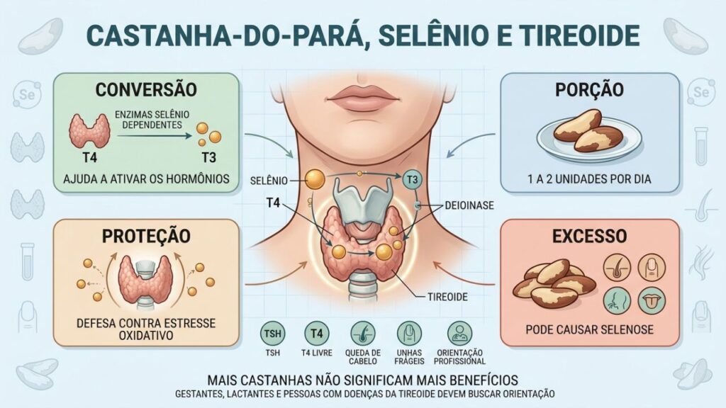 Conversão hormonal, porção segura, proteção antioxidante e excesso orientam o consumo.