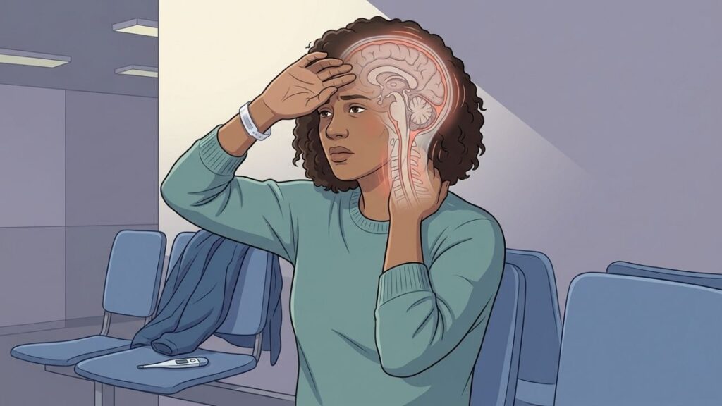 Alterações neurológicas diferenciam meningite de uma virose respiratória comum.