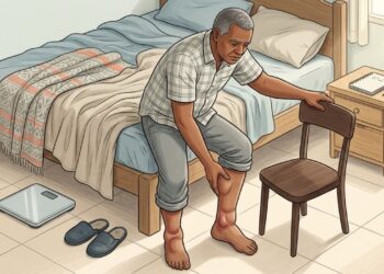 Levantar com as pernas inchadas e marcas do lençol na pele com frequência pode ser um dos primeiros indícios de retenção de líquidos por problema renal ou cardíaco
